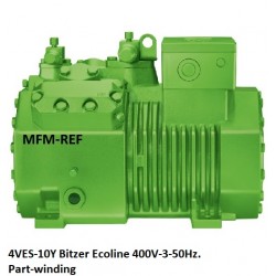 Bitzer 4VES-10Y Ecoline compressor for 400V-3-50Hz.Part-winding