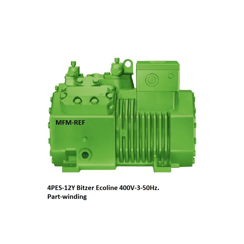 Bitzer 4PES-12Y Ecoline compresor para 400V-3-50Hz.Part-winding 40P 4PCS-10.2Y