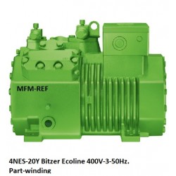 Bitzer 4NES-20Y Ecoline compressor voor 400V-3-50Hz.Part-winding 40P 4NCS-20.2Y