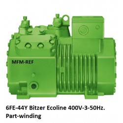 6FE-44Y Bitzer Ecoline compressor para 400V-3-50Hz. Part-winding