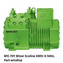 Bitzer 8FE-70Y Ecoline compressor voor 400V-3-50Hz.Part-winding 40P