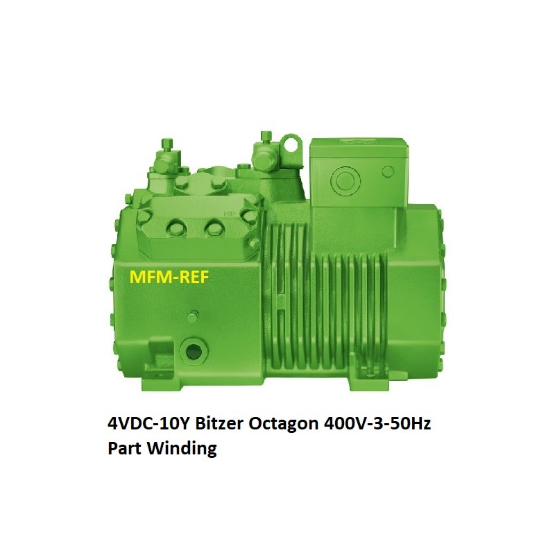 4VDC-10Y Bitzer compresor Octagon para R410A. 400V-3-50Hz YPart-winding 40P