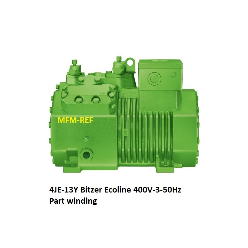 Bitzer 4JE-13Y Ecoline compressor voor R134a 400V-3-50Hz Part winding koeltechniek