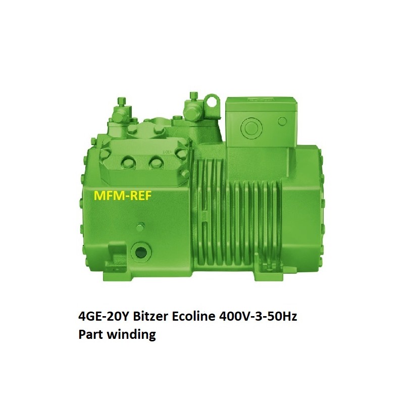 Bitzer 4GE-20Y Ecoline compressor voor R134a 400V-3-50Hz Part winding