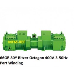 66GE-80 Y Bitzer tandem compresor Octagon 400V-3-50Hz Part-winding