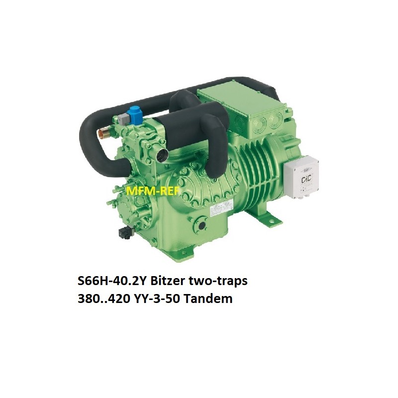 S66H-40.2Y Bitzer semi-hermetisch twee-traps compressor 380..420 YY-3-50