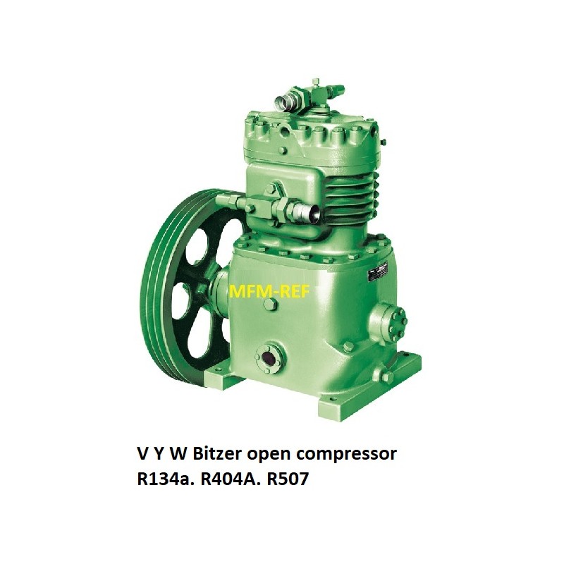 Bitzer V Y open compressor for refrigeration R134a. R404A. R507