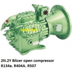 2N.2Y Bitzer aprire compressore  per la refrigerazione R134a. R404A. R507