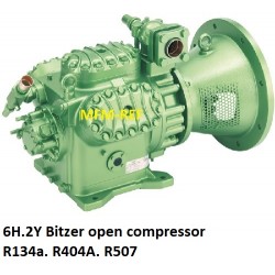 6H.2Y Bitzer open compressor for refrigerate R134a. R404A. R507