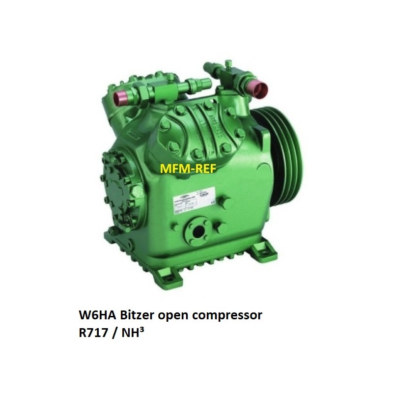 Bitzer W6HA open compressor R717 / NH³ voor koeltechniek
