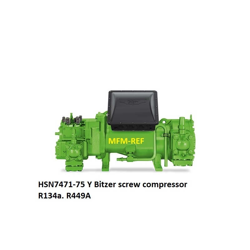 Bitzer HSN7471-75 screw compressor R134a. R404A. R507. R449A