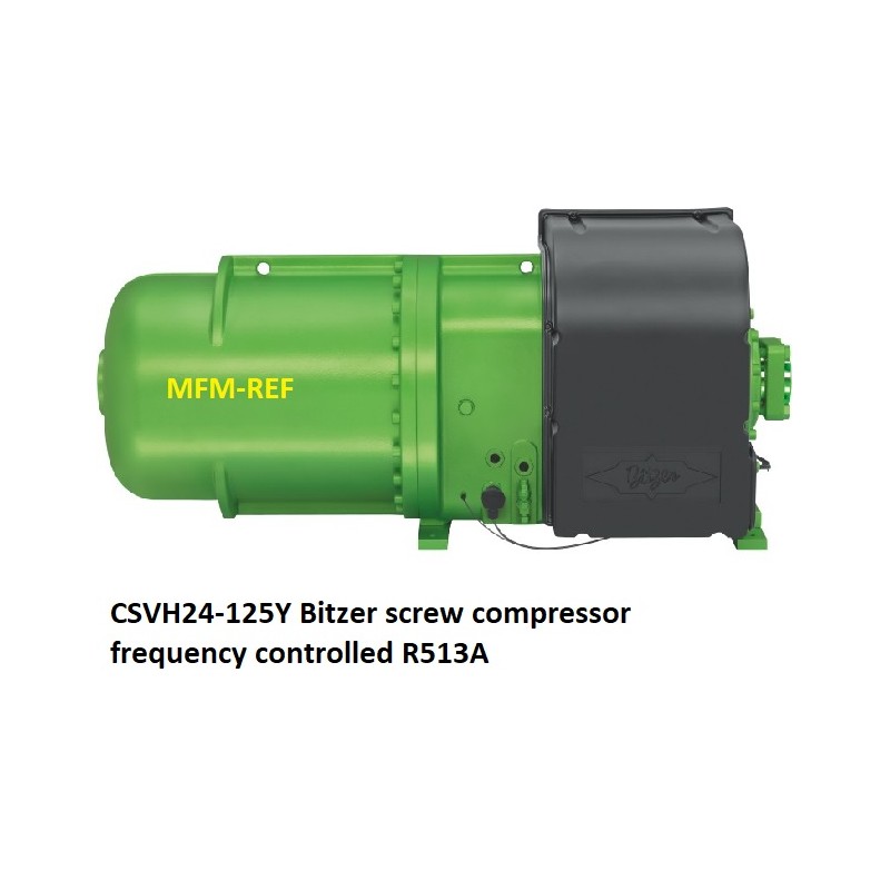 Bitzer CSVH24-125Y screw compressor, frequency controlled  R513A