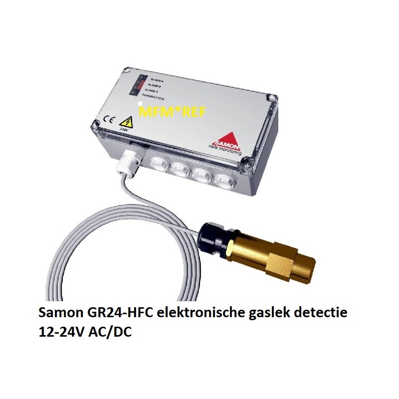 GR24-HFC Samon detección de fugas de gas electrónico 12-24V  AC/DC