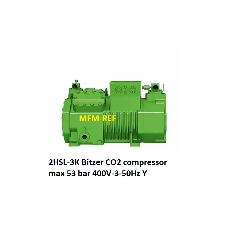 2HSL.3K Bitzer CO2 compressor voor koelen max 53 bar 400V-3-50Hz Y