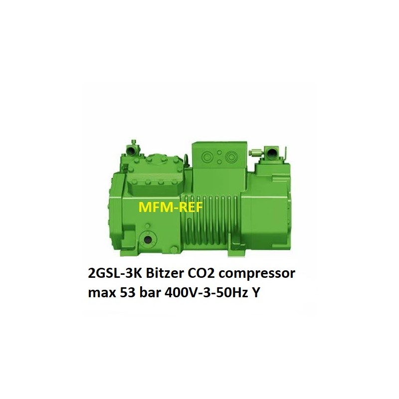 2GSL-3K Bitzer CO2 compressor voor koelen max 53 bar 400V-3-50Hz Y