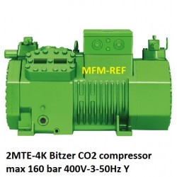 2MTE-4K Bitzer CO2 compressor voor koelen max 160 bar 400V-3-50Hz Y