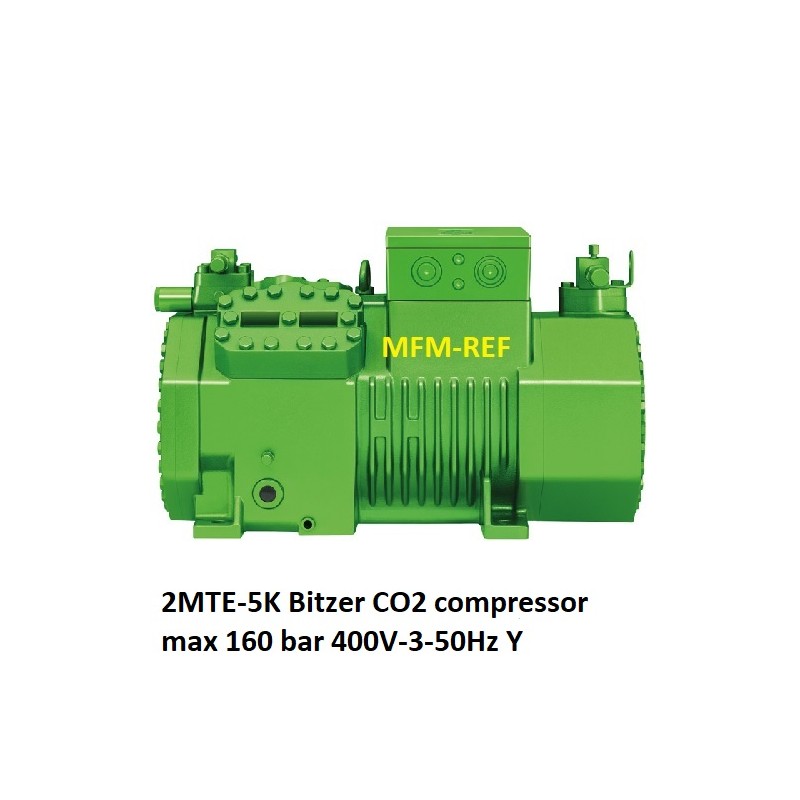 2MTE-5K Bitzer CO2 compressor voor koelen max 160 bar 400V-3-50Hz Y