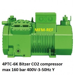 4PTC-6K Bitzer CO2 compressor voor koelen max 160 bar 400V-3-50Hz Y