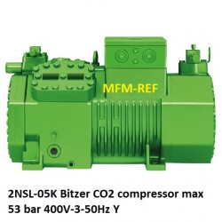 2NSL-05K Bitzer CO2 compresseur max 53 bar 400V-3-50Hz Y