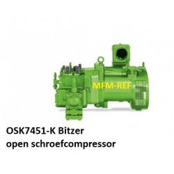 OSK7451-K Bitzer open screw compressor 404A.R507.R407F.R134a