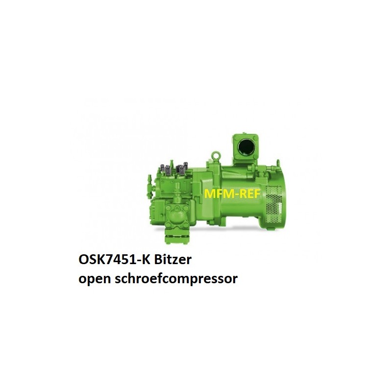 OSK7451-K Bitzer compressor de parafuso aberto para 404A.R507.R407F.R134a