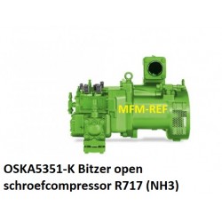 OSKA5351-K Bitzer open screw compressor R717 / NH3 refrigeration