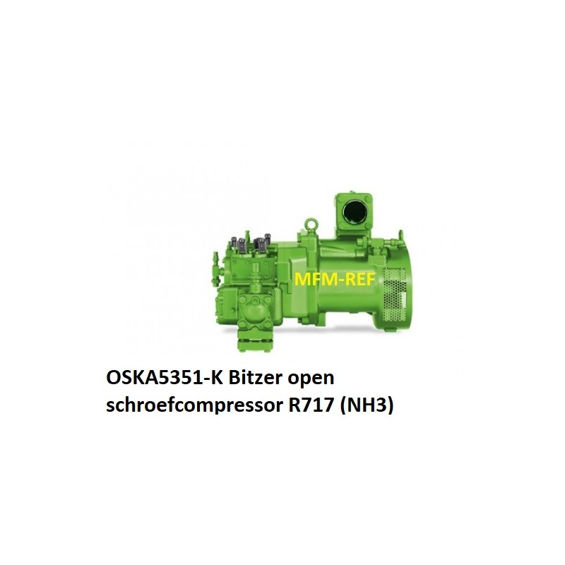 OSKA5351-K Bitzer open screw compressor R717 / NH3 refrigeration