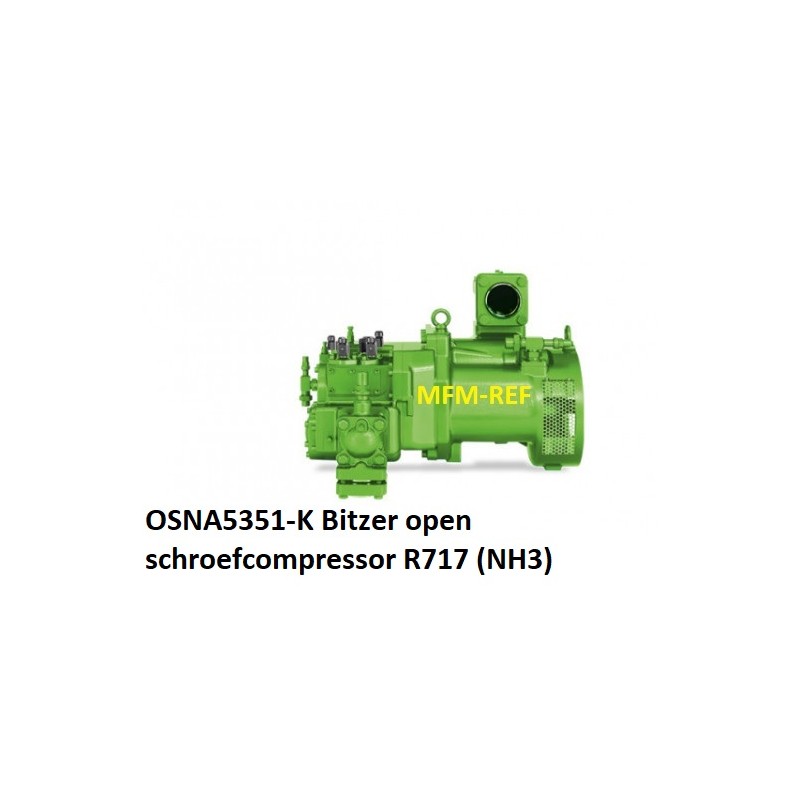 OSNA5351-K Bitzer  open schroefcompressor R717/NH3 voor koeltechniek