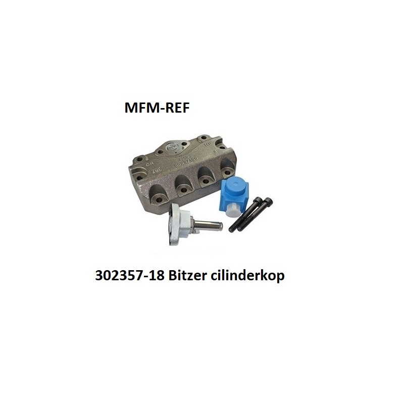 302357-18 Bitzer cilinderkop onbelaste aanloop (zonder terugslagklep)