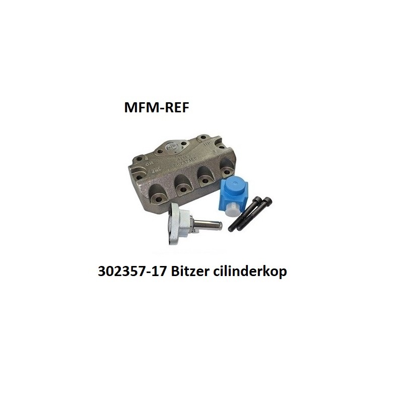 302357-17 Bitzer cilinderkop onbelaste aanloop (zonder terugslagklep)