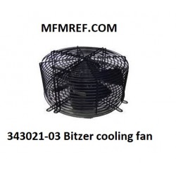 343021-03 Bitzer Testa della ventola di raffreddamento per 4Z-5.02(Y)…4N-20.2(Y) APERTO COMPRESSORE