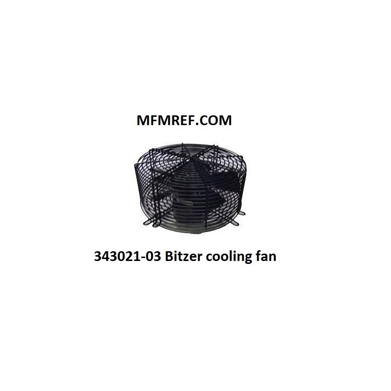 343021-03 Bitzer Testa della ventola di raffreddamento per 4Z-5.02(Y)…4N-20.2(Y) APERTO COMPRESSORE