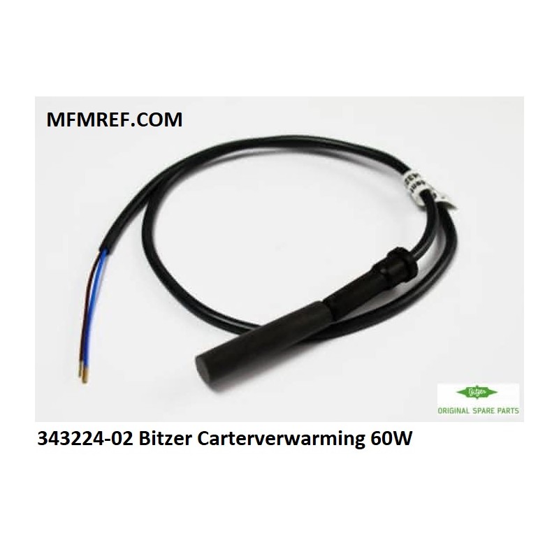 Bitzer 343224-02 Calentador de cárter 60W. 100-240V-para 2KC-05.2 (Y)… 2FC-3.2 (Y)