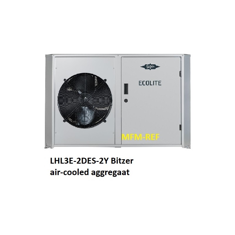 LHL3E-2DES-2Y/A2L Bitzer Octagon luchtgekoelde aggregaat met één Bitzer compressor