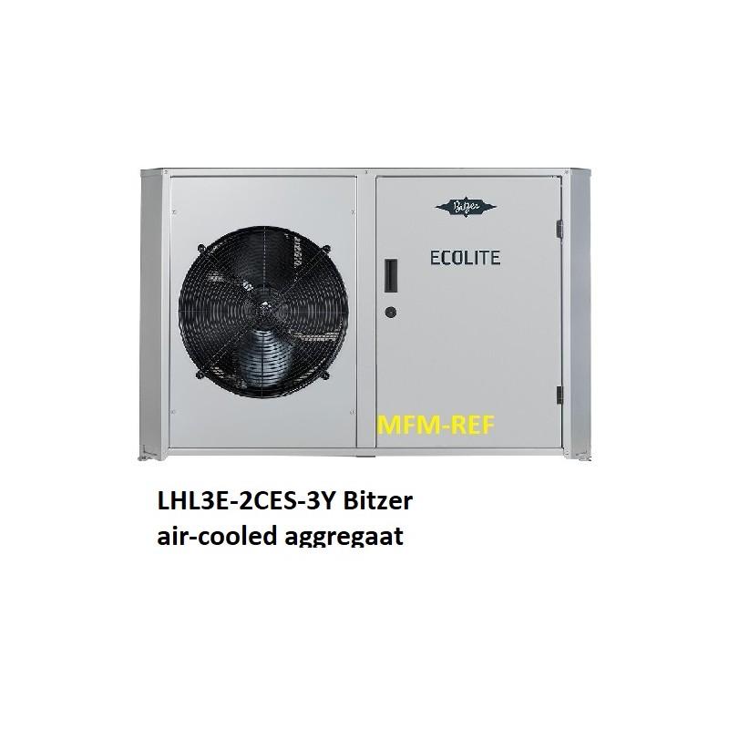 LHL3E-2CES-3Y/A2L Bitzer luchtgekoelde aggregaat met één Bitzer compressor