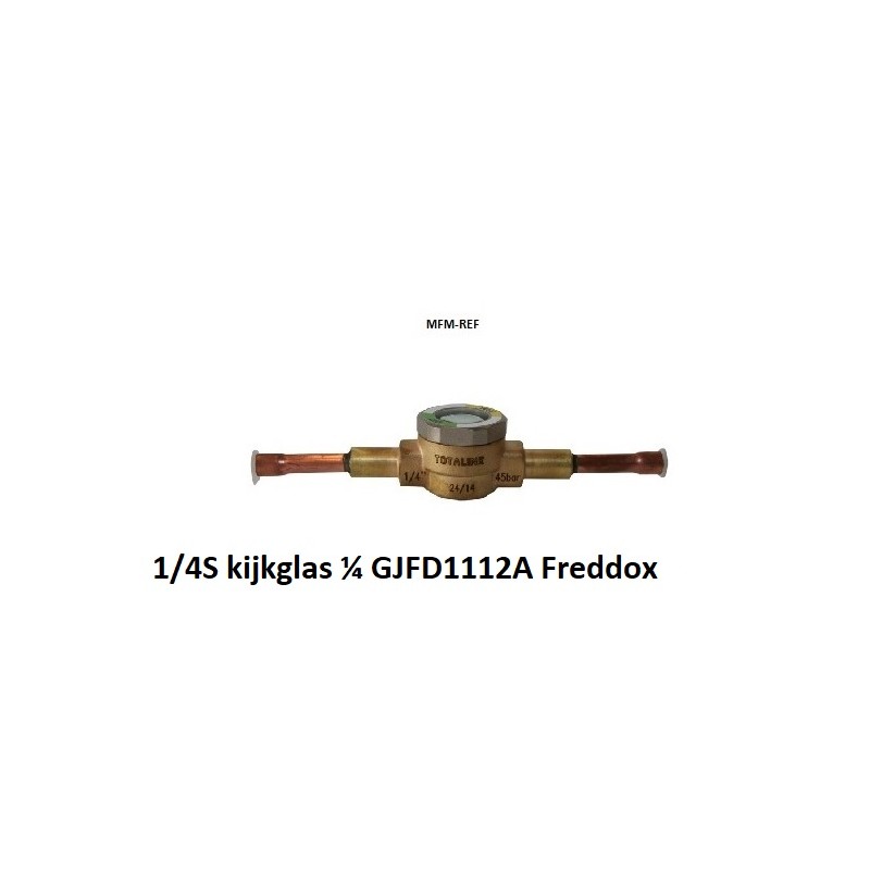 Freddox HSG14S Schauglas mit Feuchtigkeitsanzeige ¼ ODF