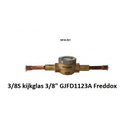 HSG38S Freddox Schauglas mit Feuchtigkeitsanzeige Löten Verbindung 3/8