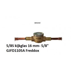 HSG58016S Freddox Schauglas mit Feuchtigkeitsanzeige Löt  5/8 ODF