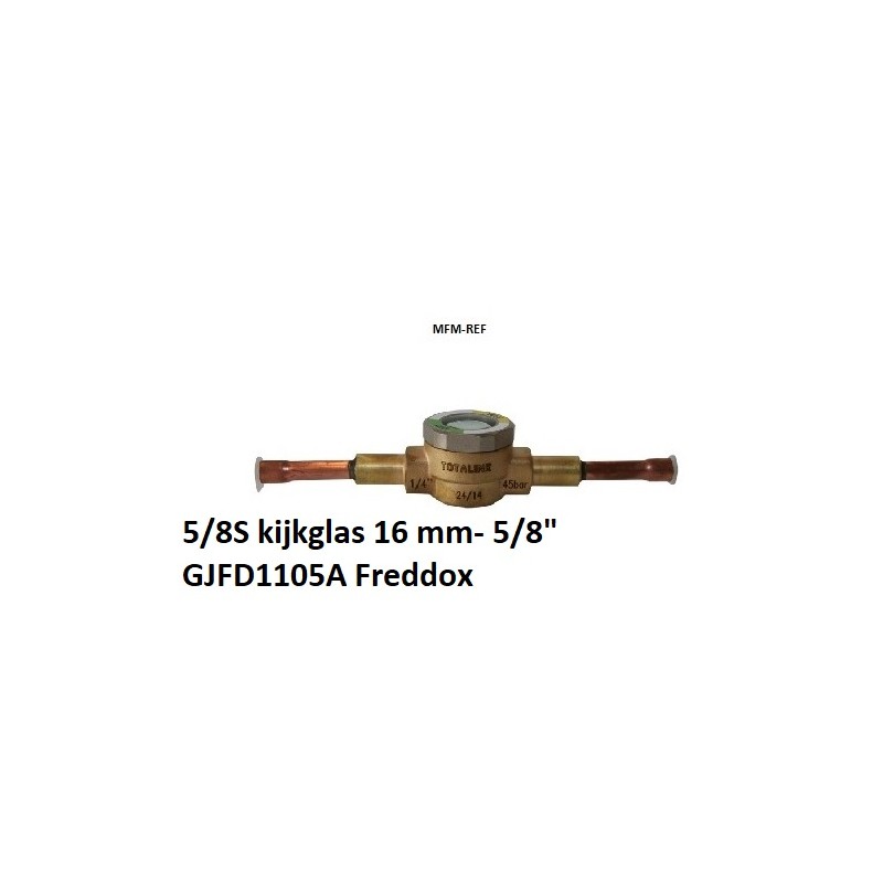 5/8S Totaline kijkglas met vochtindicator  5/8" soldeer ODF GJTT1304B