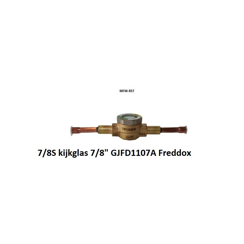 HSG78S Freddox kijkglas met vochtindicator 7/8" soldeer ODF