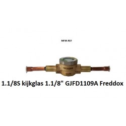 HSG118S Freddox Schauglas mit Feuchtigkeitsanzeige Löten 1.1/8 ODF