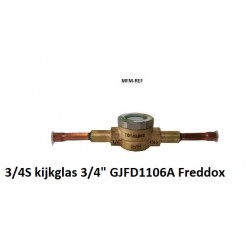 3.4S Totaline Sight glass with moisture indicator soldering connection 3/4"ODF GJFD1106A Freddox
