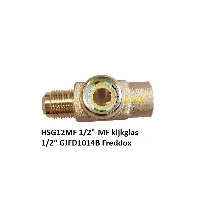 HSG12MF 1/2"MF voyant liquide avec indicateur d'humidité 1/2 int-ext