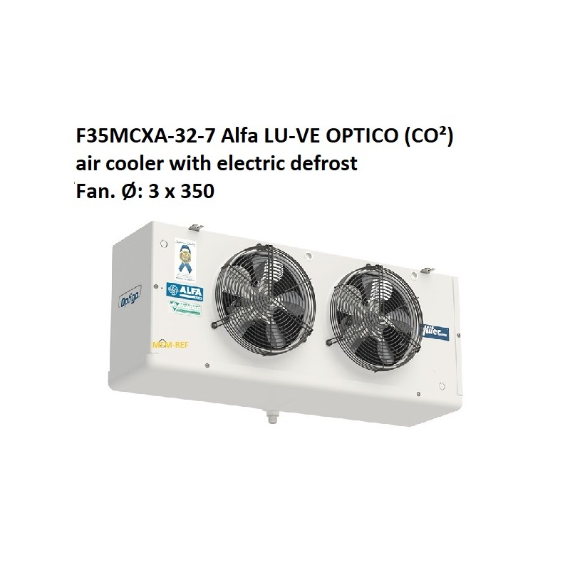 F35MCXA-32-7 Alfa LU-VE OPTIGO (CO²) air cooler with electric defrost