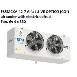 F35MCXA-42-7 Alfa LU-VE OPTICO (CO²) air cooler with electric defrost