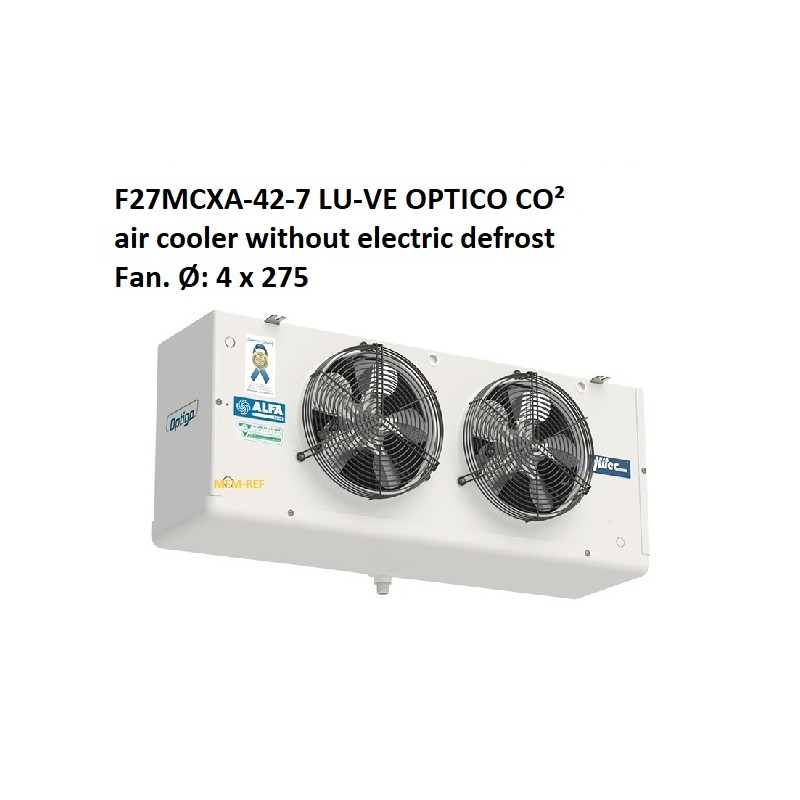 Alfa LU-VE F27MCXA-42-7 OPTIGO (CO²) refrigerador de ar sem descongelamento eléctrico