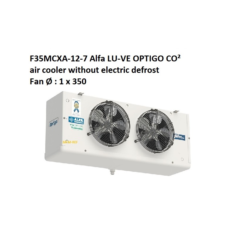 F35MCXA-12-7 Alfa LU-VE OPTIGO (CO²) refrigerador de ar sem descongelamento eléctrico