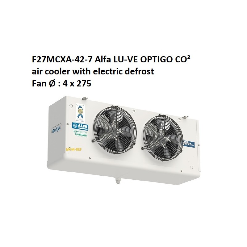 F27MCXA-42-7 Alfa LU-VE OPTIGO (CO²) refrigerador de aire con desescarche eléctrico