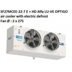 SF27MCEE-22-7 E + HD Alfa LU-VE OPTIGO Luftkühler mit elektrische Abtauung