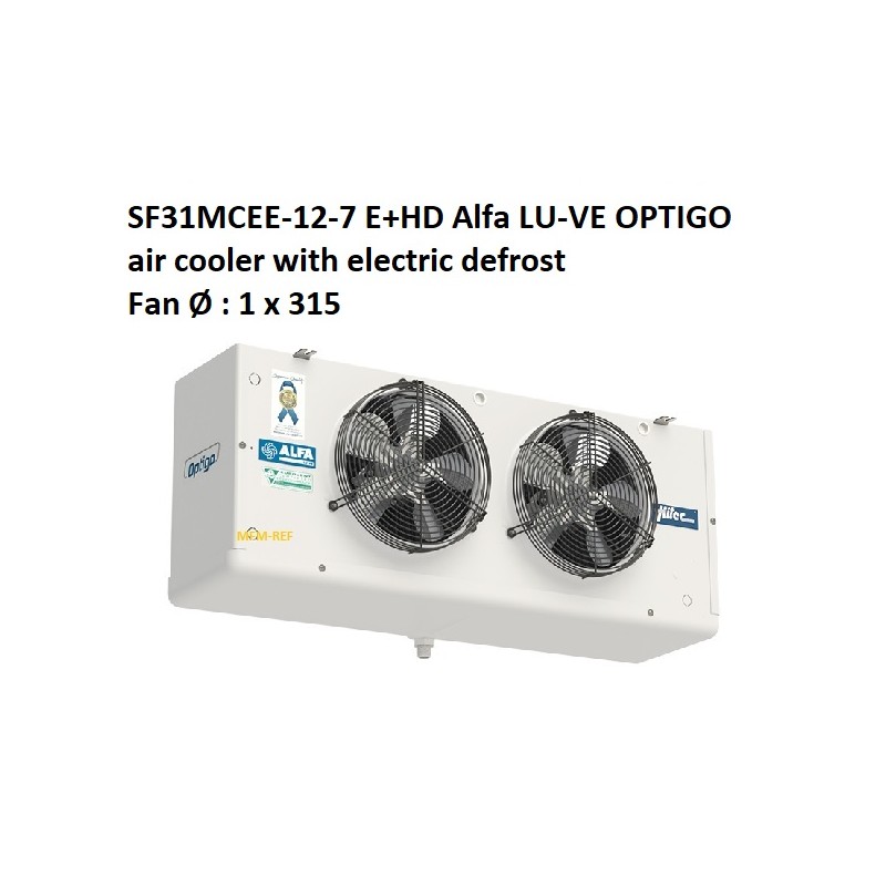 SF31MCEE-12-7 E + HD Alfa LU-VE OPTIGO refrigerador de aire con desescarche eléctrico